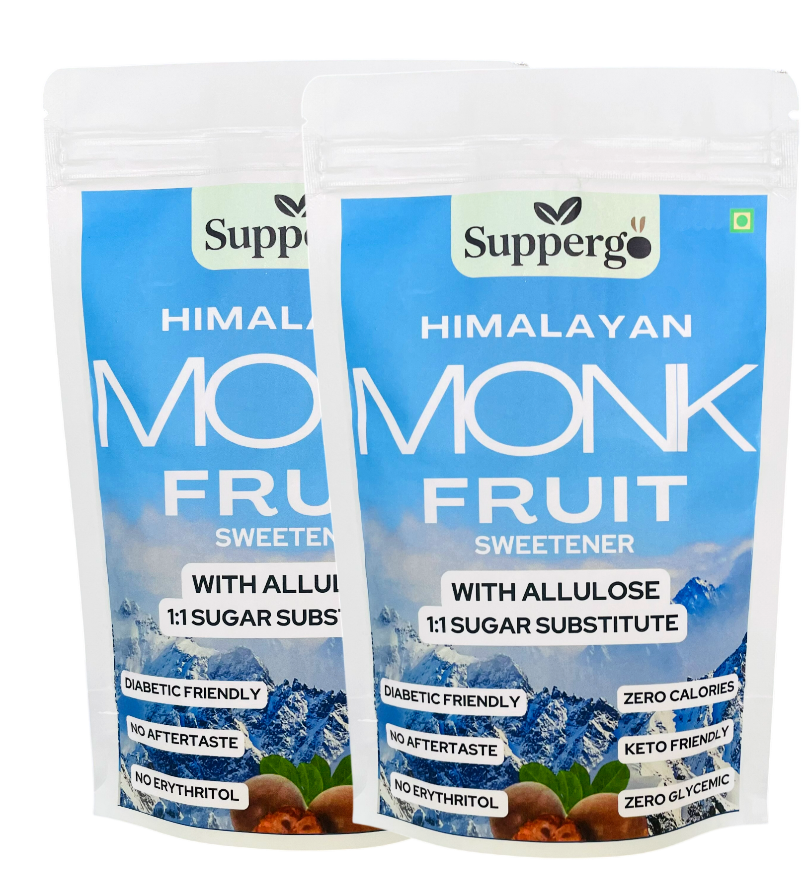 Monk Fruit Sweetener (Pack of 2) - 200g each