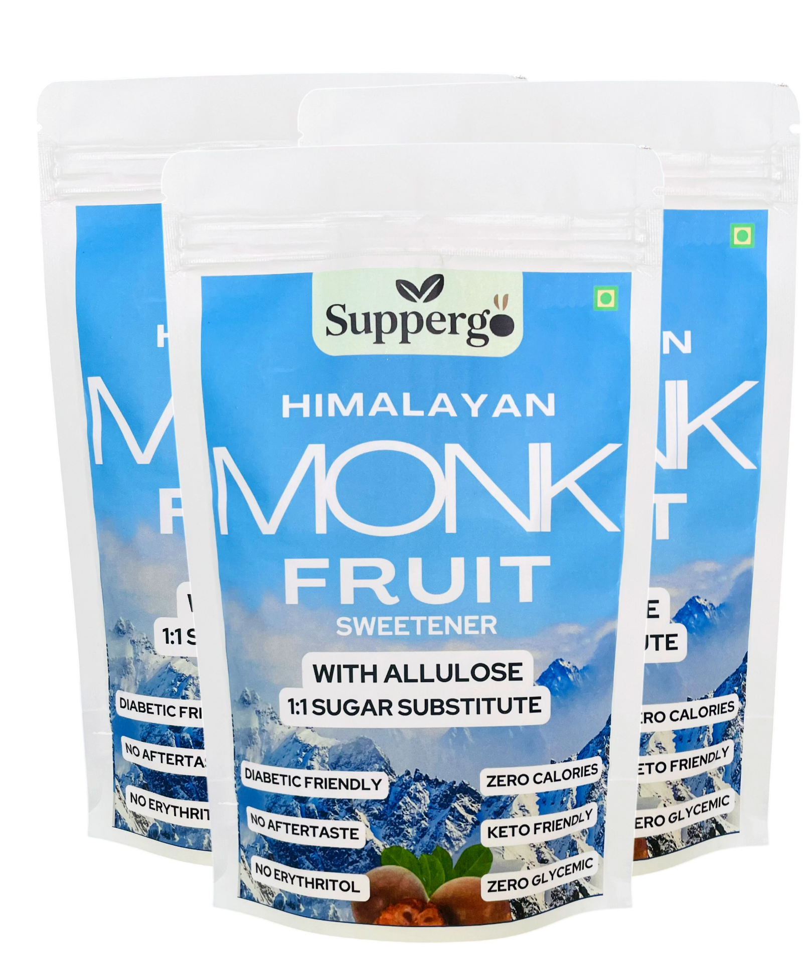 Monk Fruit Sweetener (Pack of 3) - 200g each